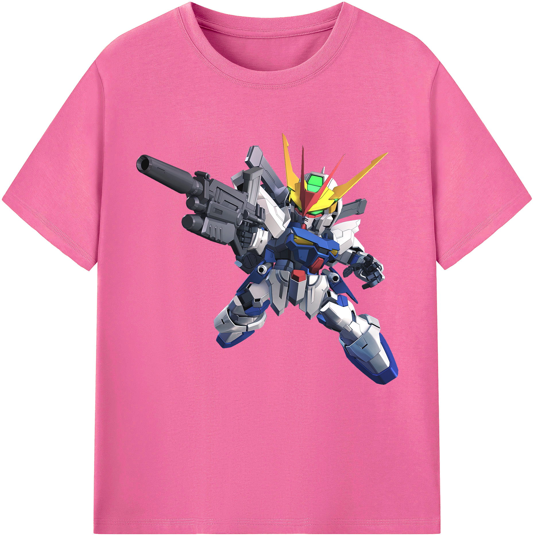 （画像用） 機動戦士ガンダム Mobile Suit Gundam レディースカジュアルプリントTシャツ（綿100％）